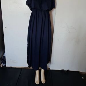 Elegant Navy Blue Maxi Dress